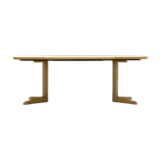 Danish Double Extending Oak Dining Table by Skovby, 1960s