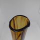 Vase / soliflore Verrerie de Saint-Just. Brown blown glass.
