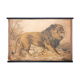Educational poster, lion, lithograph, Karl Jansky, Böhmen, 1897