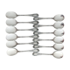 Box of 12 small silver dessert spoons