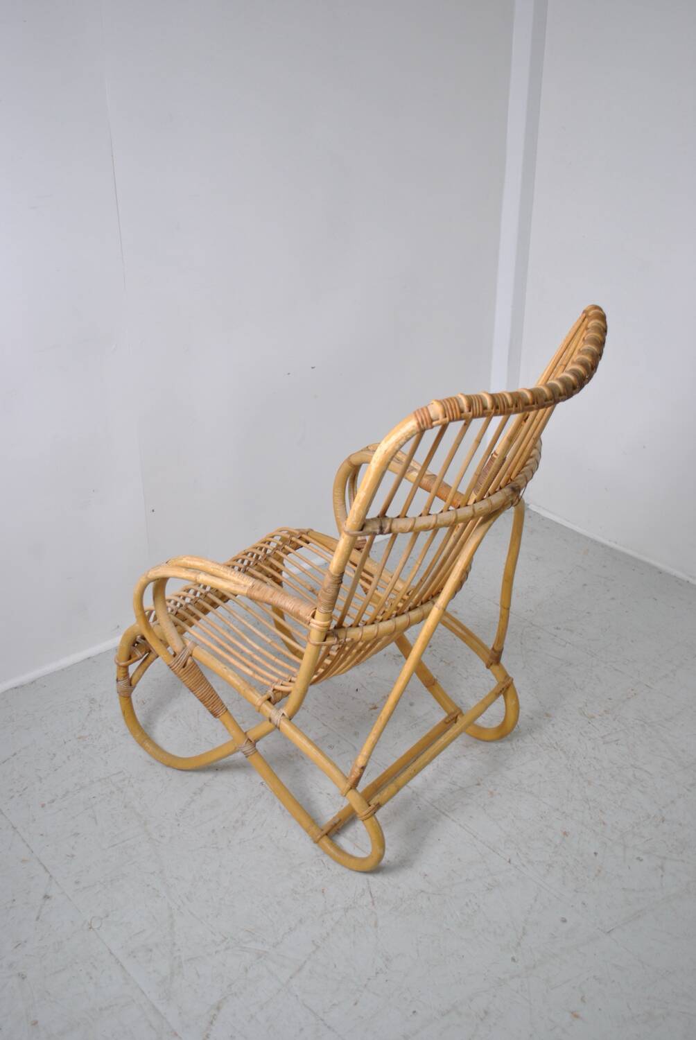 Rattan armchair 1960