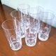 6 verres en cristal