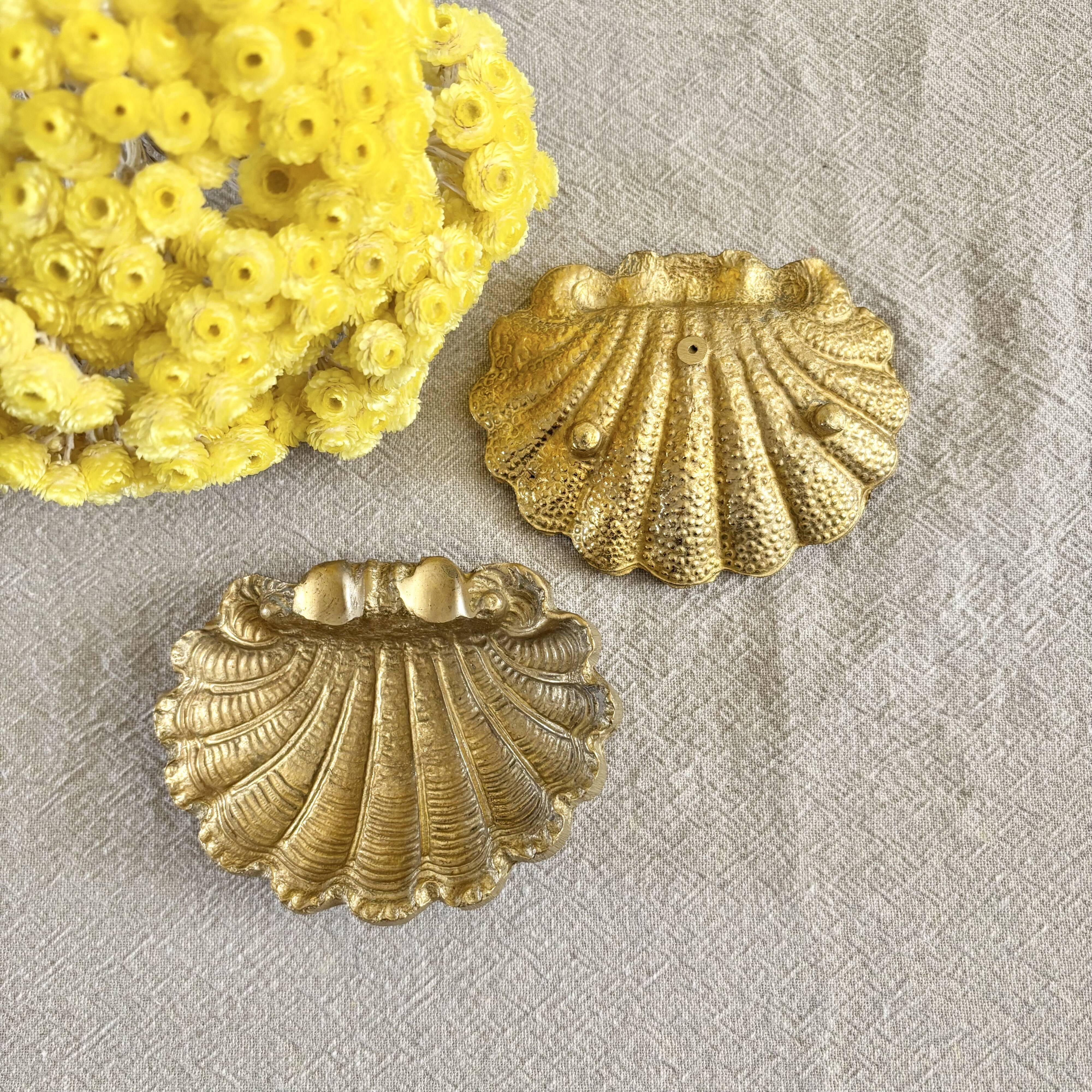 Gilded brass ashtray bowl