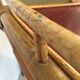 Rattan and leather booster desk