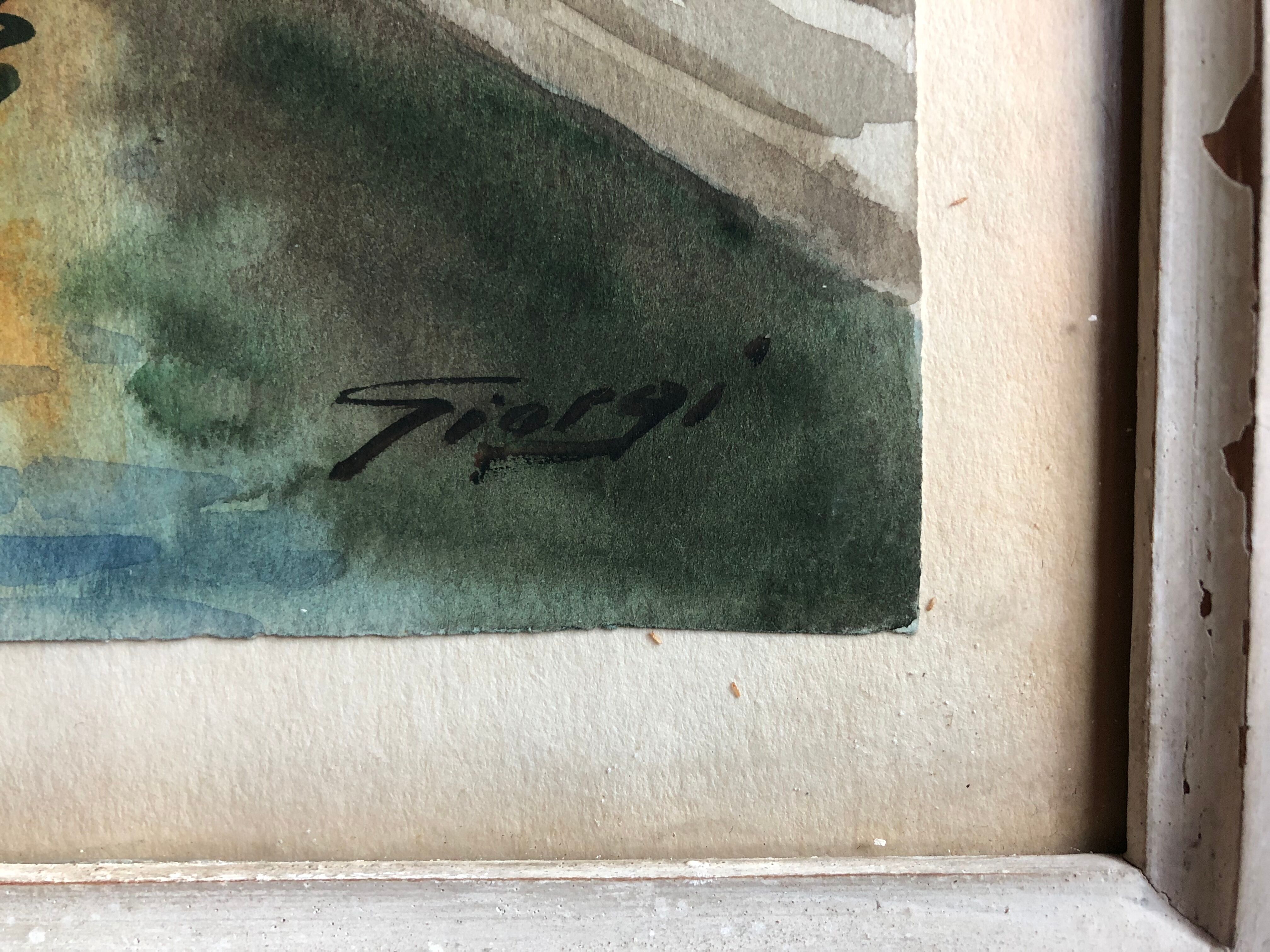 Giorgi watercolor painting Bridge of Sighs Venice