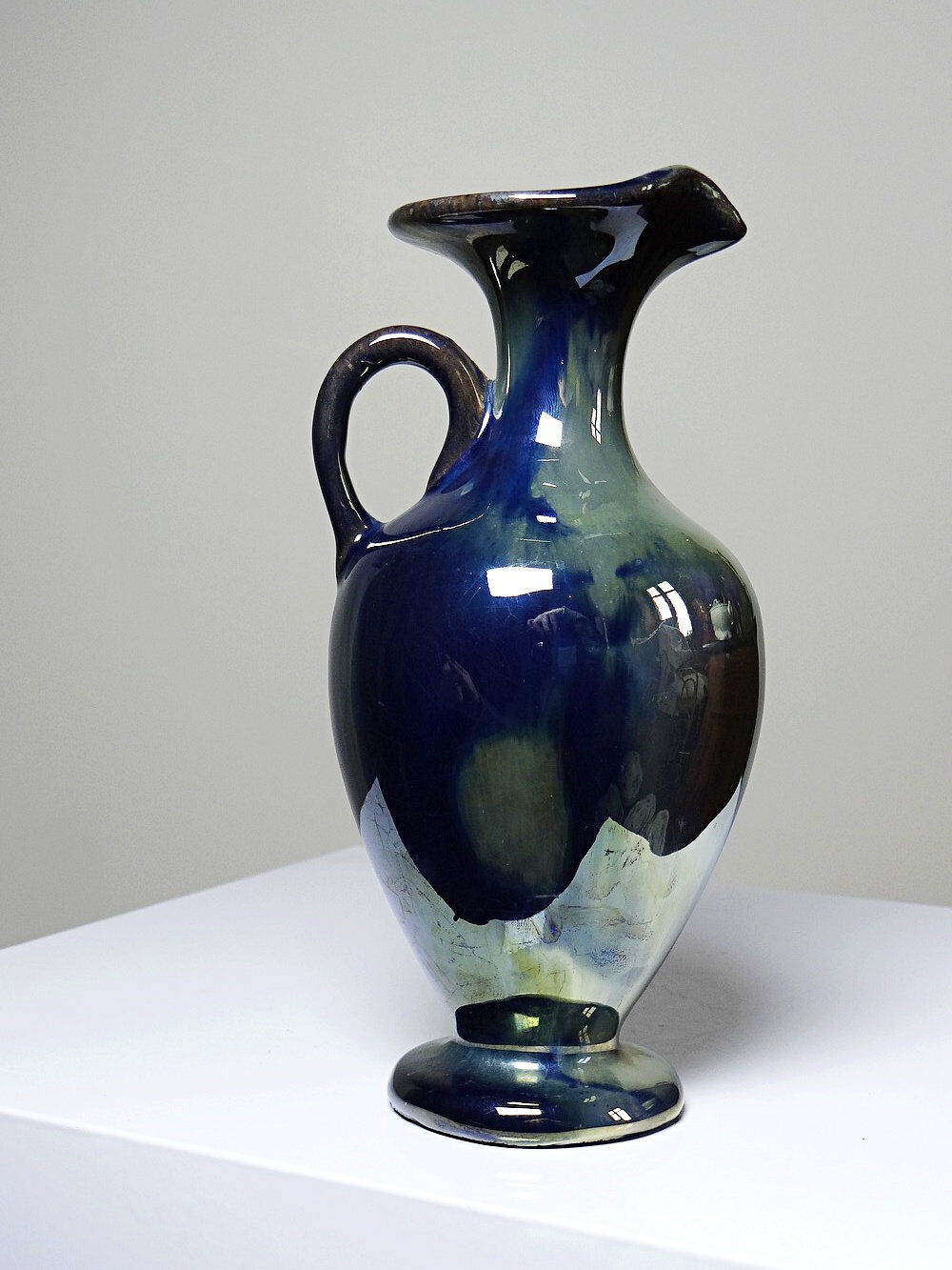 Small jug/pitcher/soliflore from Rambervillers, antique stoneware.