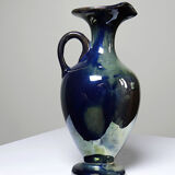 Small jug/pitcher/soliflore from Rambervillers, antique stoneware.