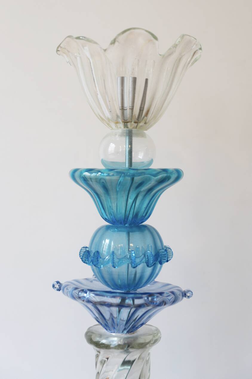 grande lampe à poser en verre de Murano