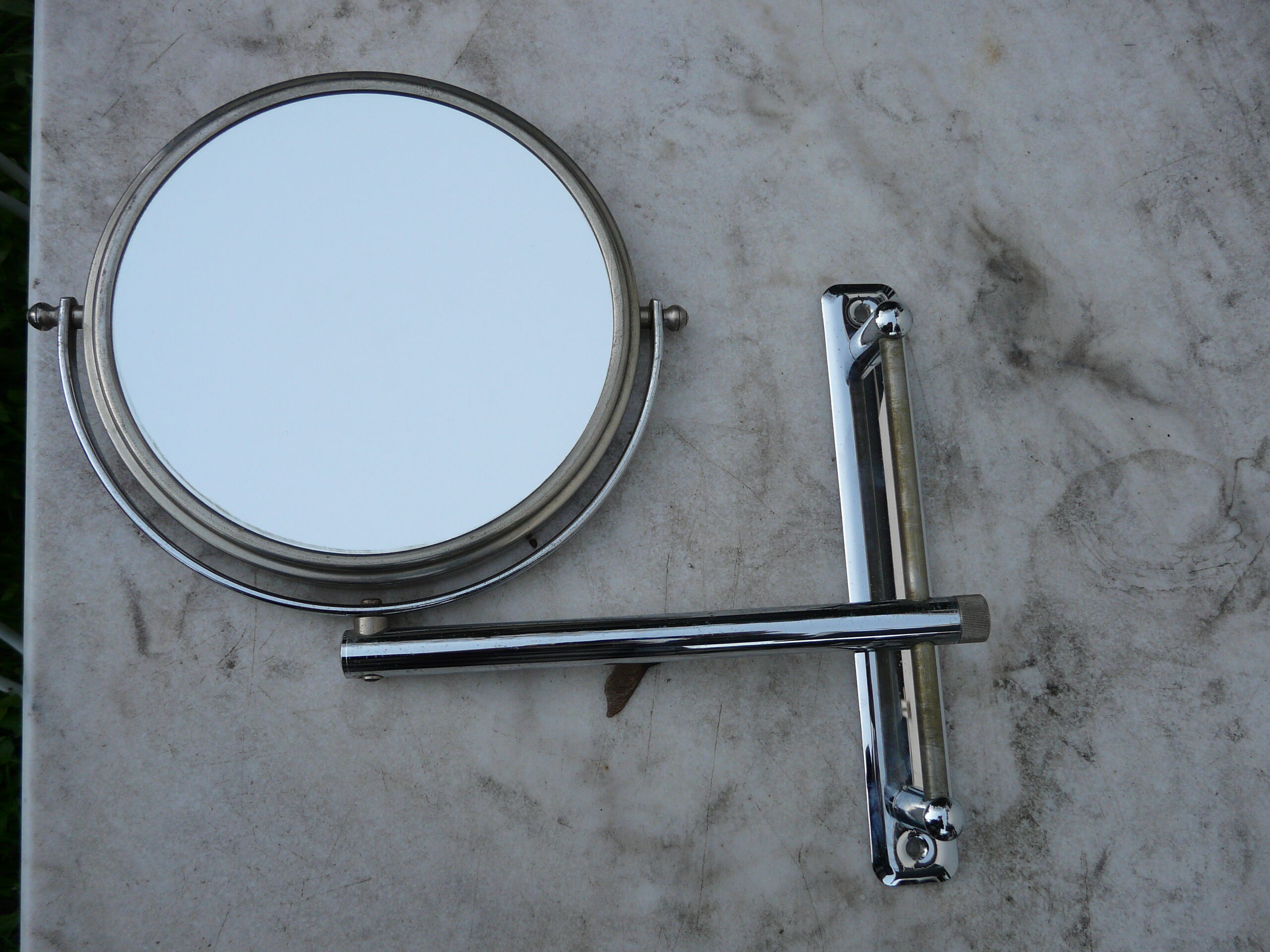 Barber mirror 2 sides and adjustable 33x39cm