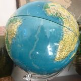 Luminous terrestrial globe Grange Batlière 1975