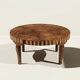 Round coffee table in Elm Burl, Art Deco decorative work - Year 1941