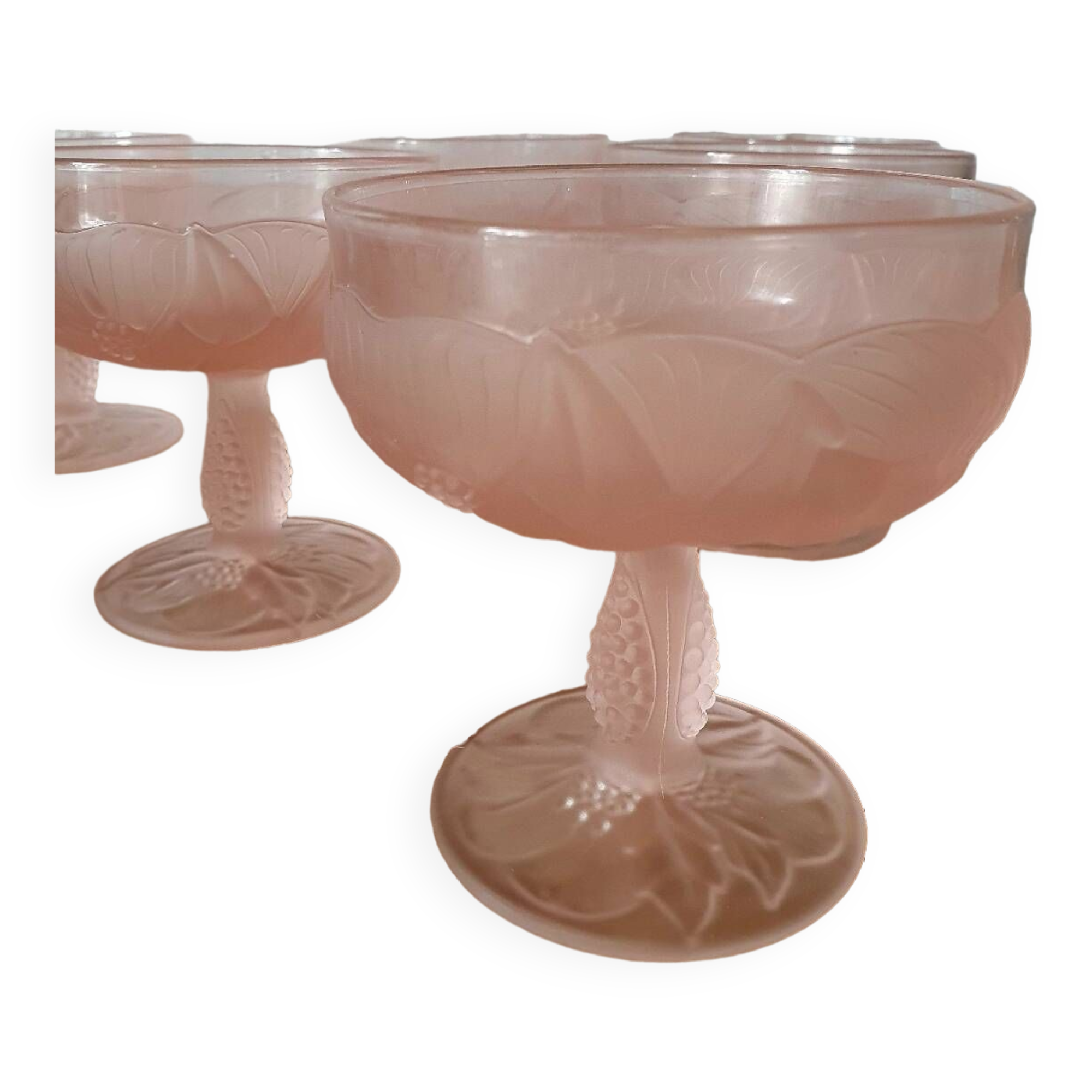 Pink dessert service