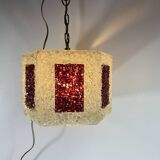 Scandinavian perplex granite chandelier Roland Konst vintage 70