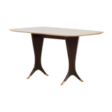 Guglielmo Ulrich coffee table with marble top, Italy, 1950s.