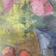 Vintage Original Oil on Canvas Still Life Swedish School 1960s