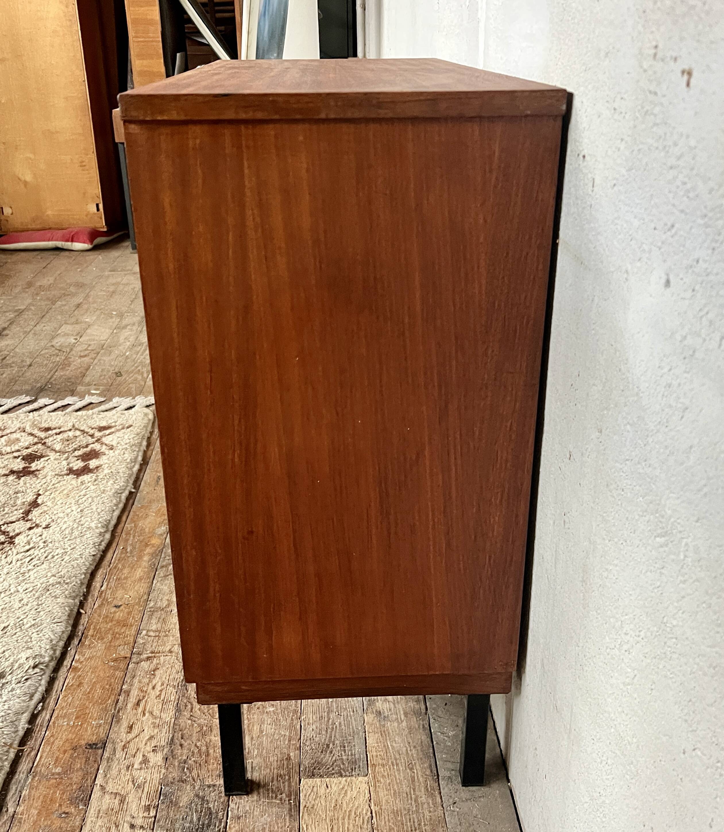 Vintage teak bookcase shelf 1960