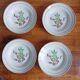 Set of 4 Lunéville KG soup plates, coffee leaves