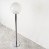 Vintage chrome and glass floor lamp, 1970s