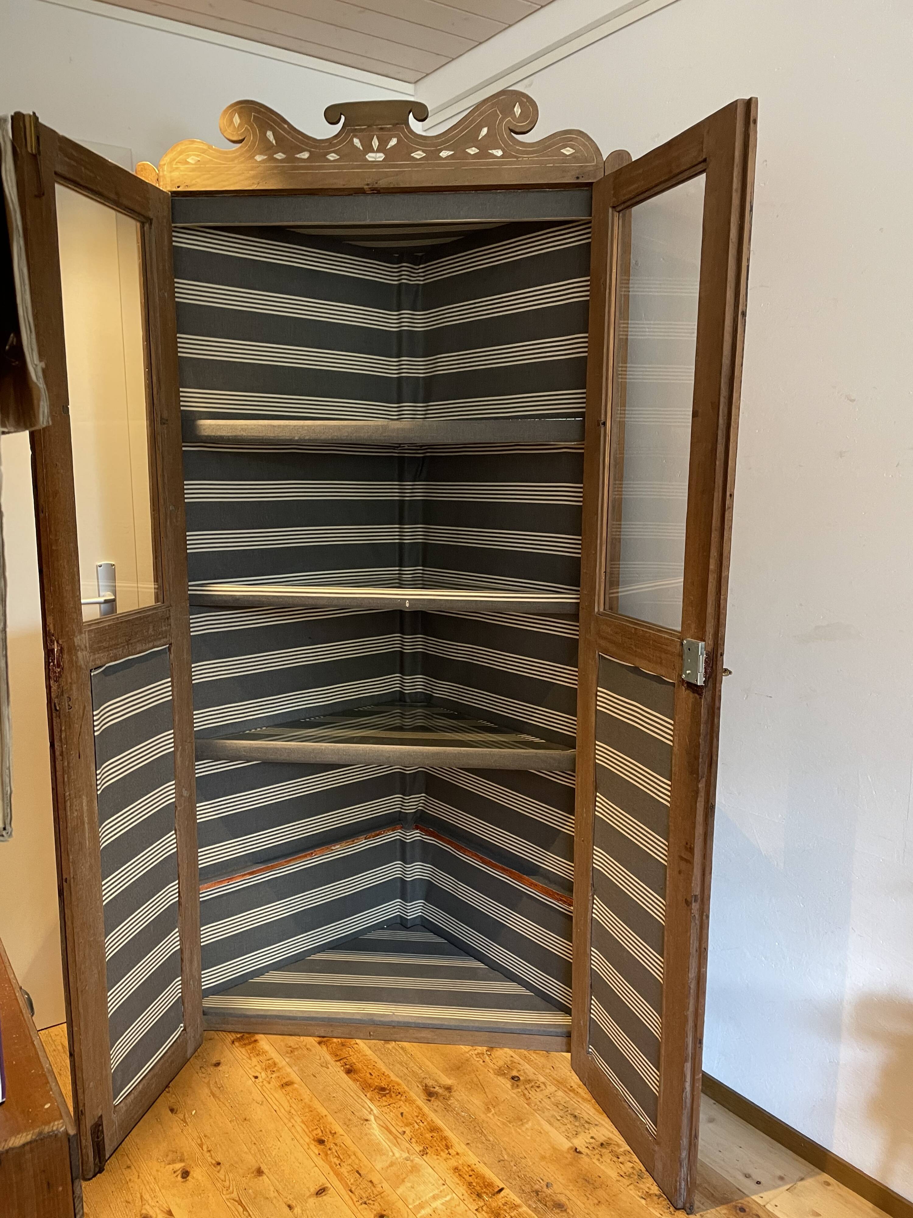 Oriental corner cabinet