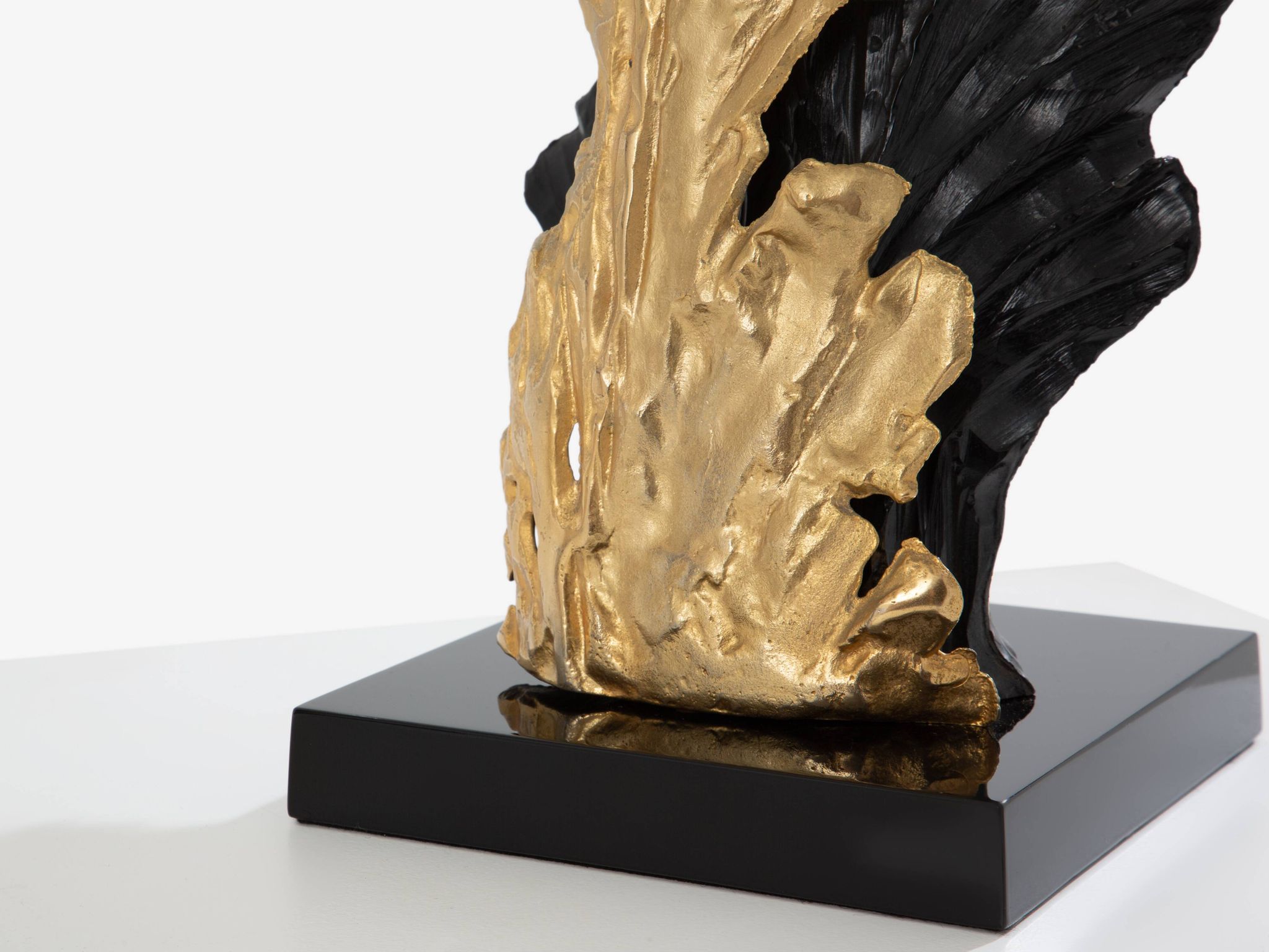 Pair of bronze and resin lamps by Philippe Cheverny, 1970s