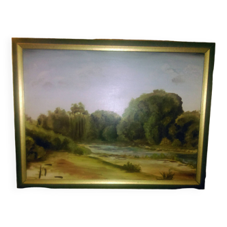 Oil on canvas signed (hardy)