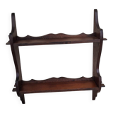 Antique vintage wooden wall shelf