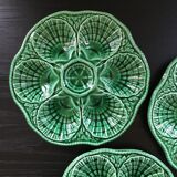 Lot 3 oyster plates Sarreguemines