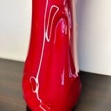 Vintage red Murano soliflore vase