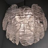 Kalmar candlestick with ice glass discs 1960's