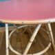 Rattan, bamboo, vintage coffee table