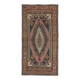 One-of-a-kind Vintage Oriental Rug, 100% Wool, Hand-knotted Turkish Carpet with Tribal Motifs