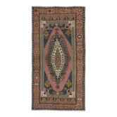 One-of-a-kind Vintage Oriental Rug, 100% Wool, Hand-knotted Turkish Carpet with Tribal Motifs