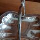 Silver metal basket