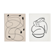 Pair of prints, abstract wall art set of two, 50x70cm