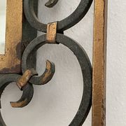 Art deco wrought iron mirror