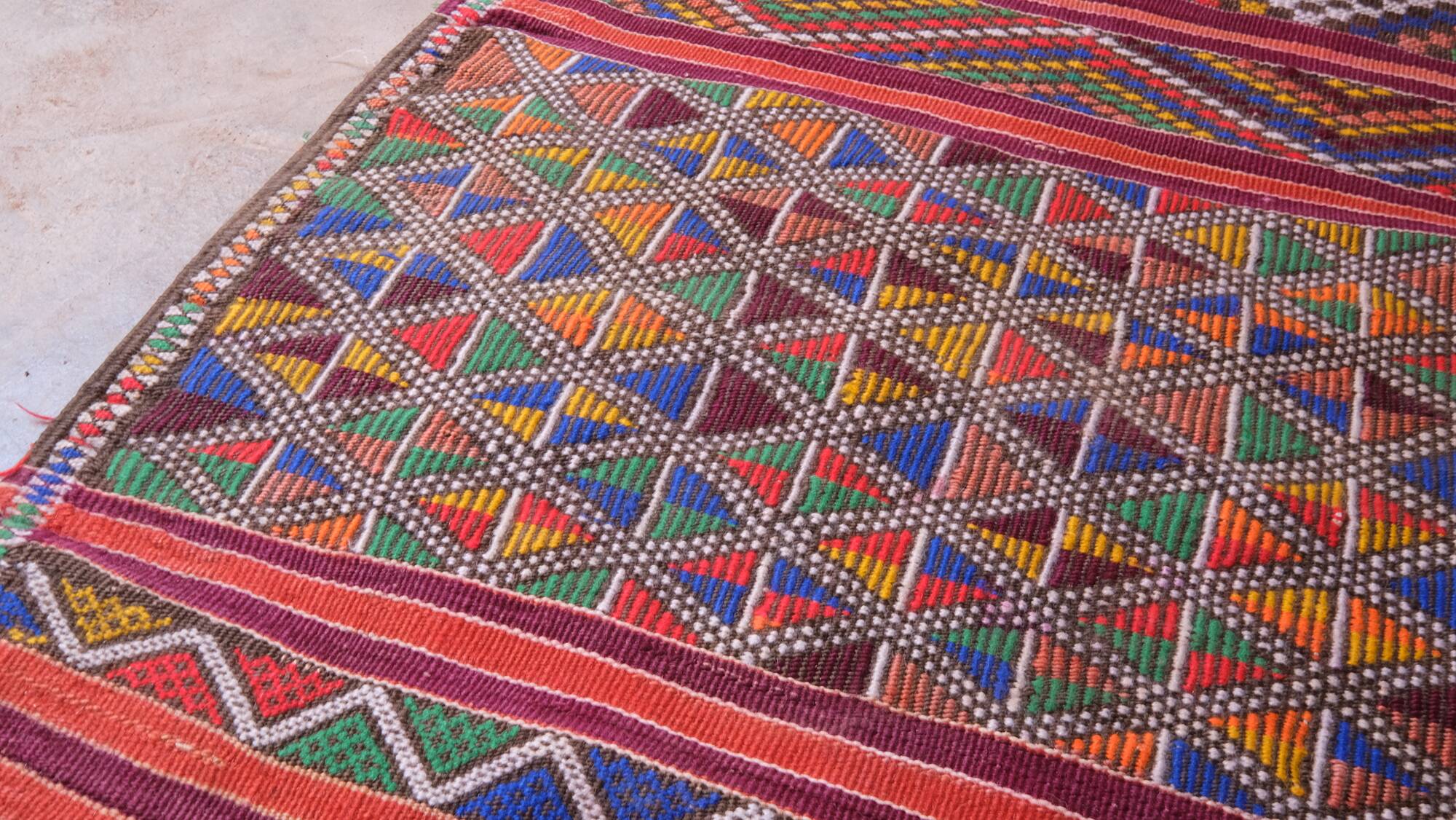Moroccan Kilim Zayan Rug - 247 x 135 cm
