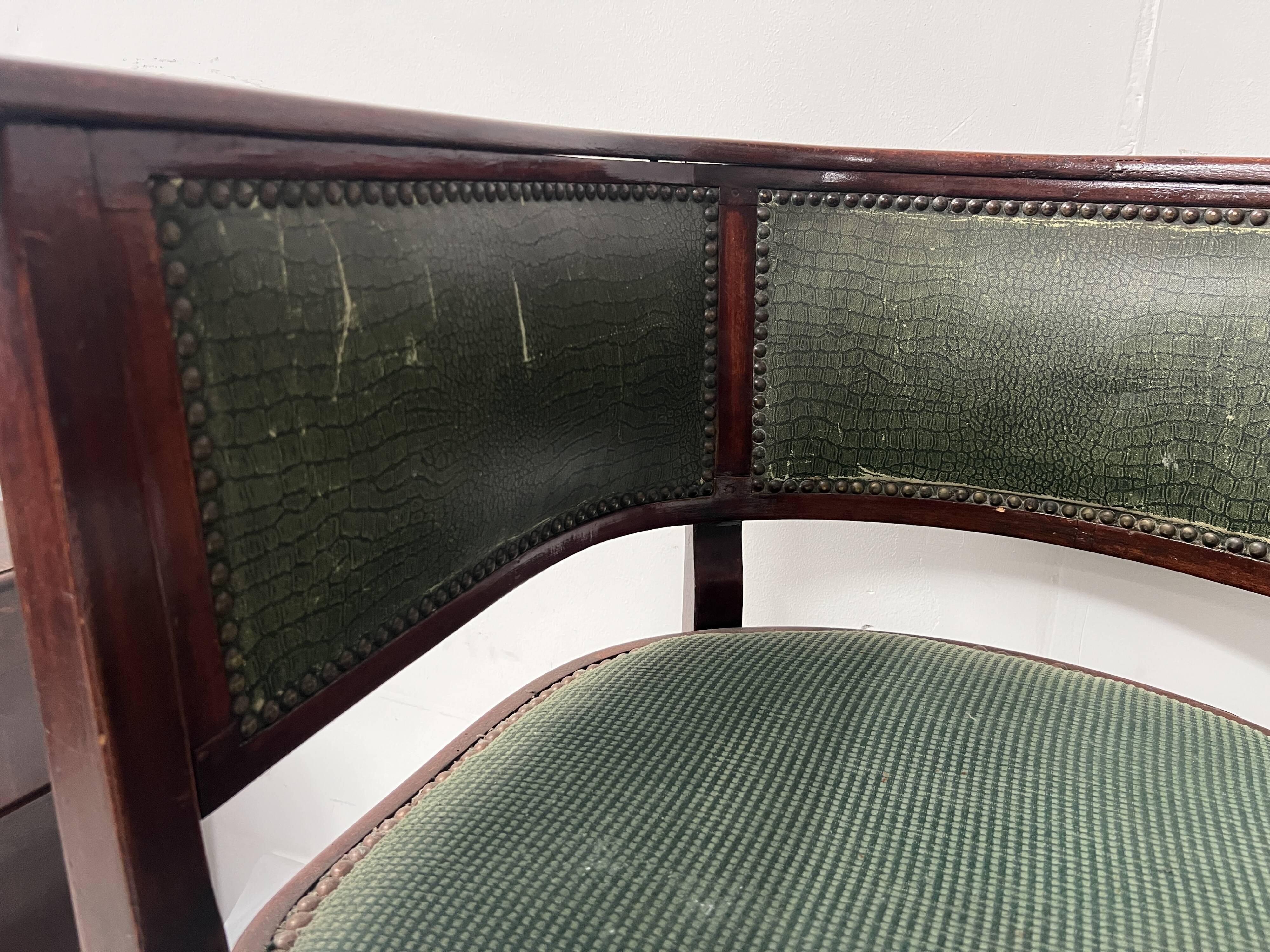 Art deco armchair in courbet wood "maison thonet" 20th century