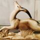 Art deco ceramic antelope