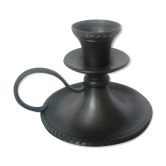 Pewter taper candleholder