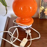 Orange globe lamp pop Space Age