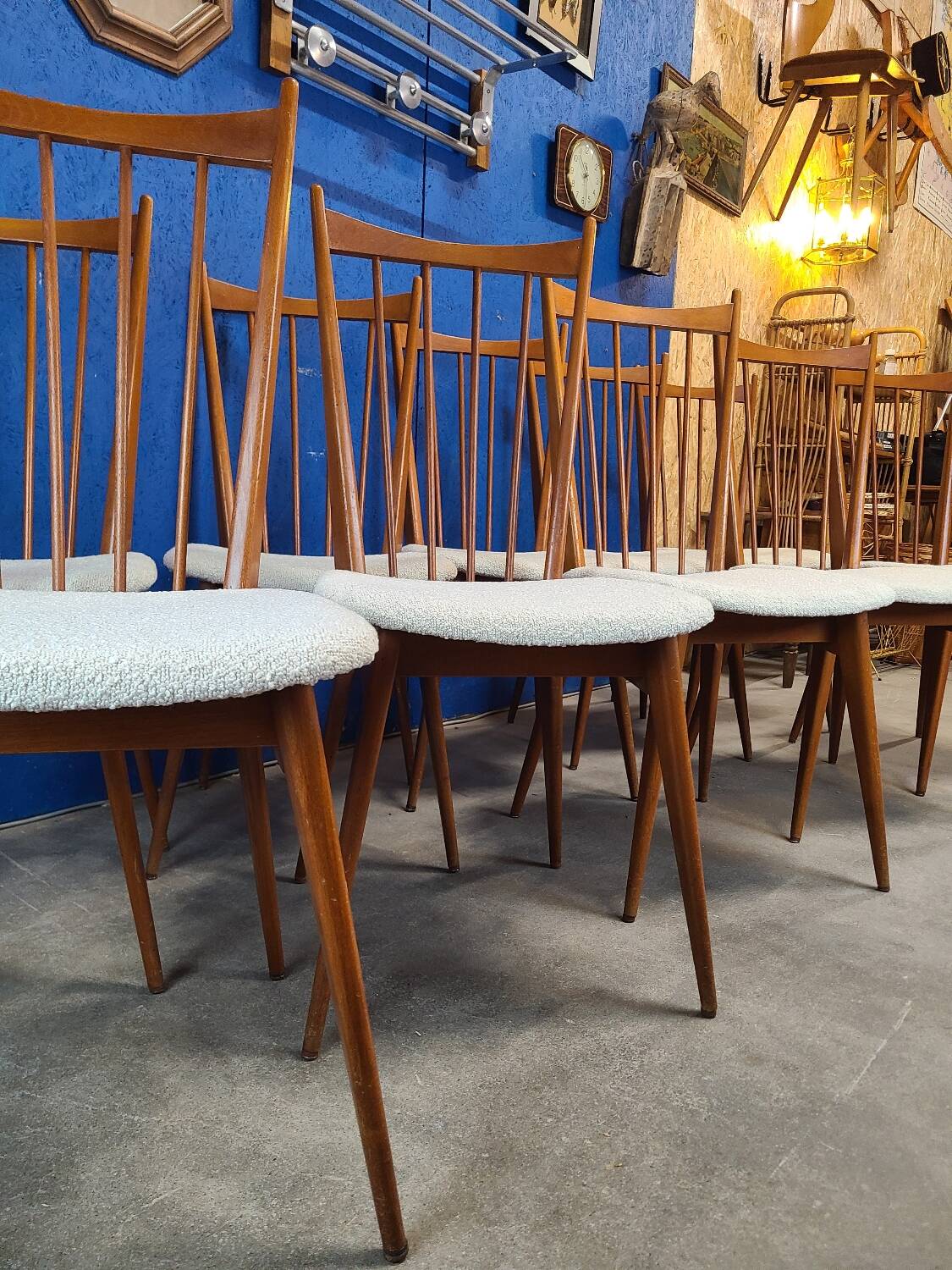 Chaises années 60 scandinave rénovées