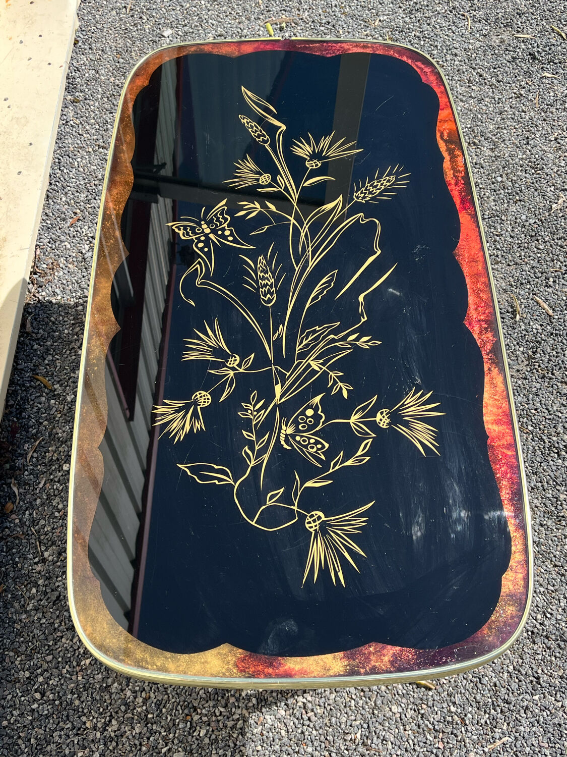 Lacquered coffee table 60s