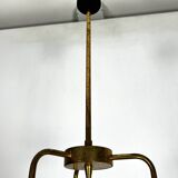 Suspension Mis-Century Stilnovo à trois lumières. Italie années 1950