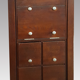 Wooden craft furniture, chest and drawer, vintage