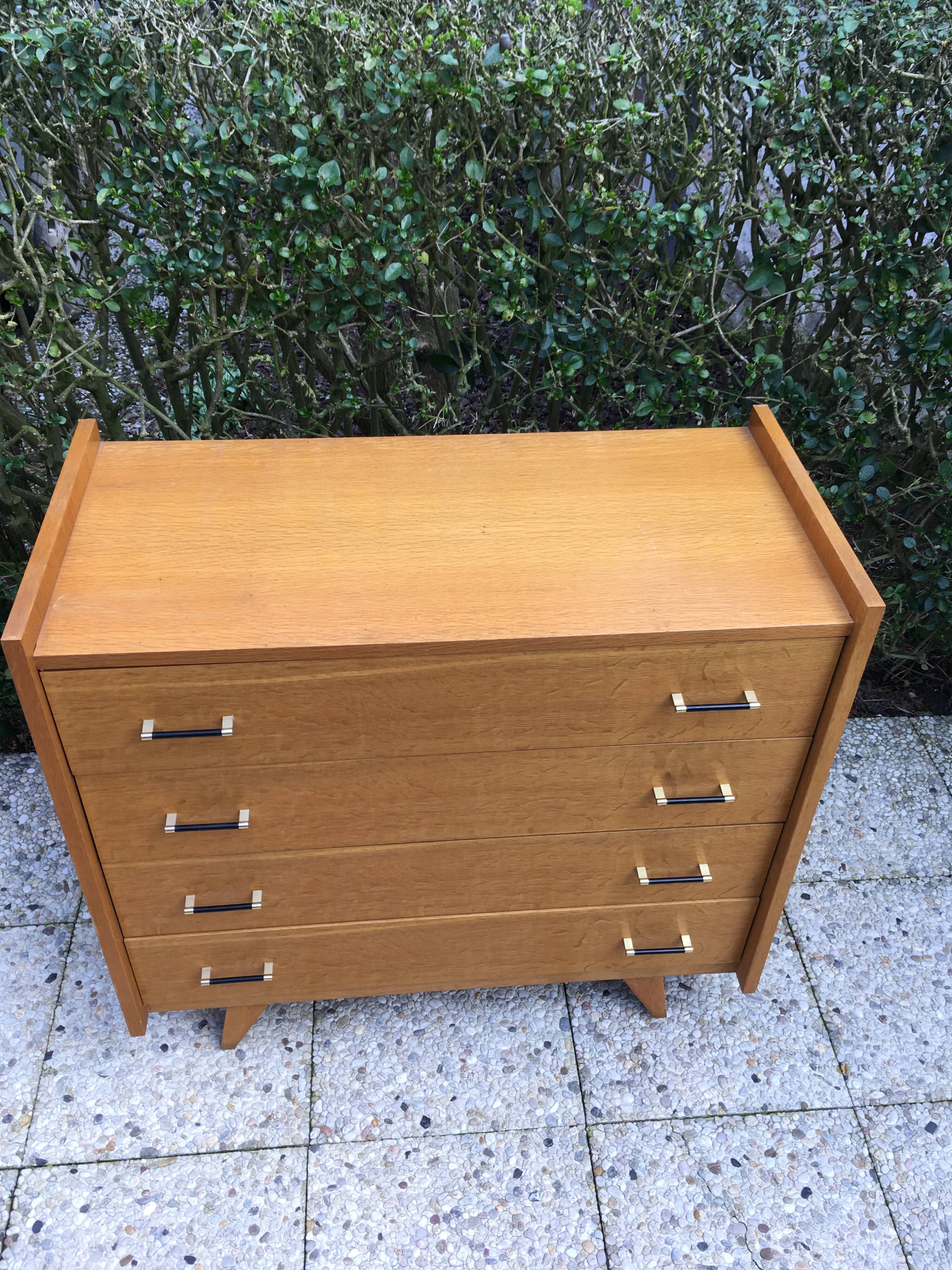 Commode vintage pieds compas