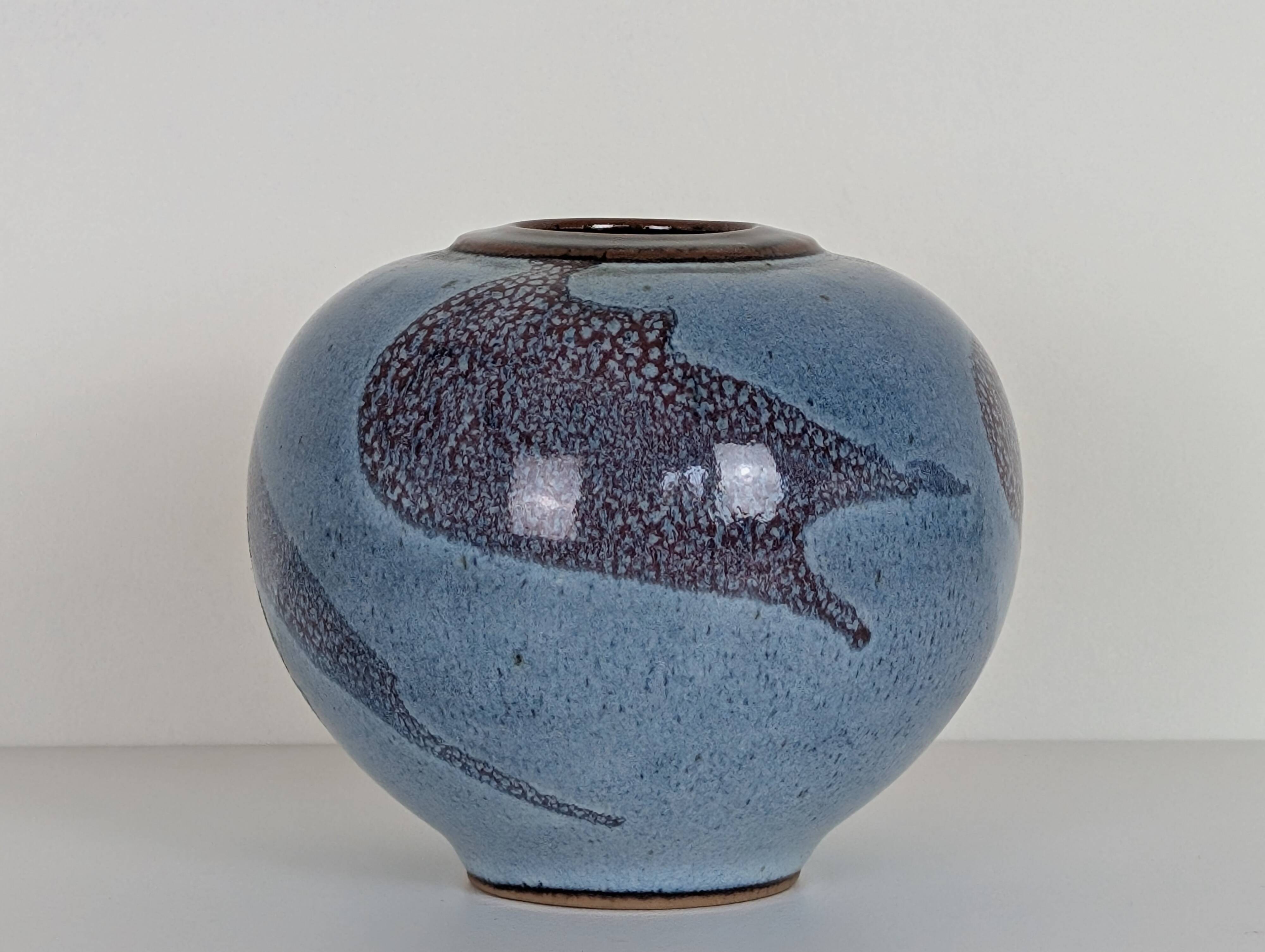 Taizé stoneware ball vase