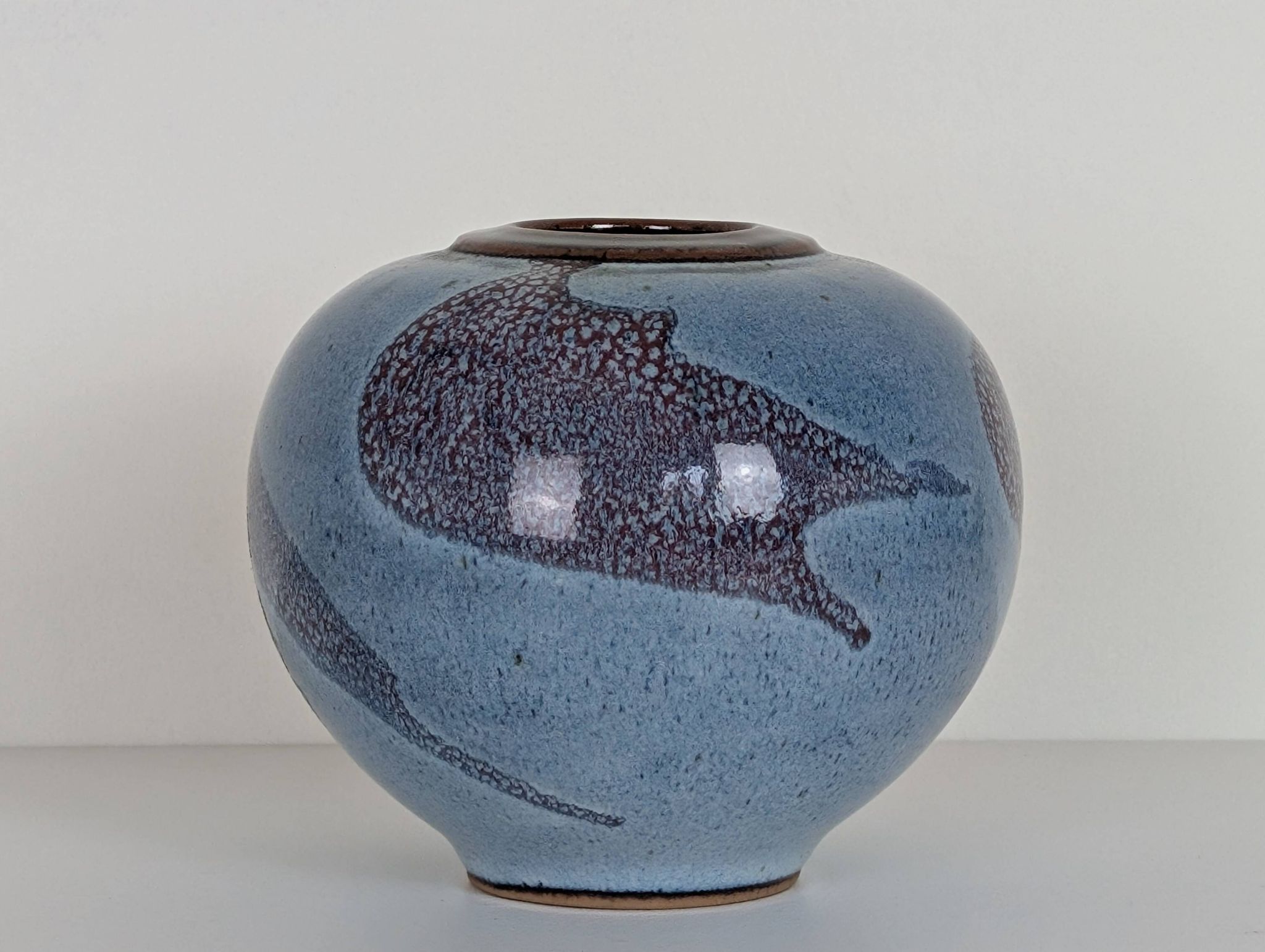 Taizé stoneware ball vase
