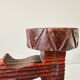 Double wooden candle holder