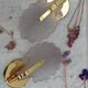 Pair of pink petal sconces