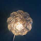 Round ceiling light in chissed glass